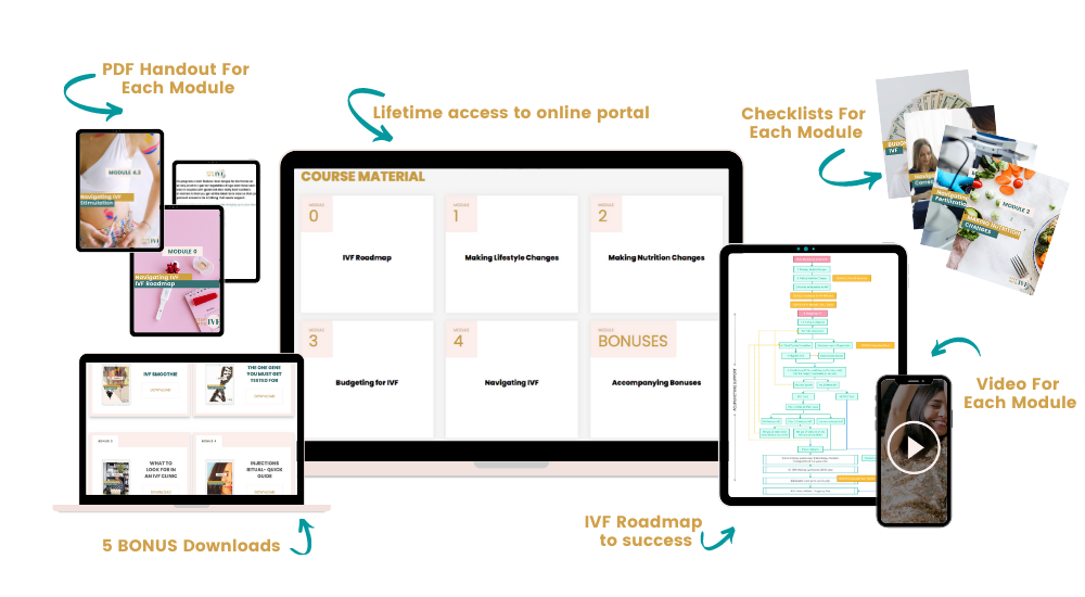Course to get pregnant with IVF